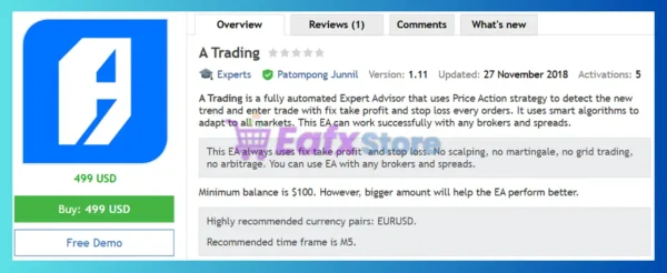 A Trading EA MT4 Review