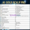 AI Gold Scalp Pro MT5 Settings Panel