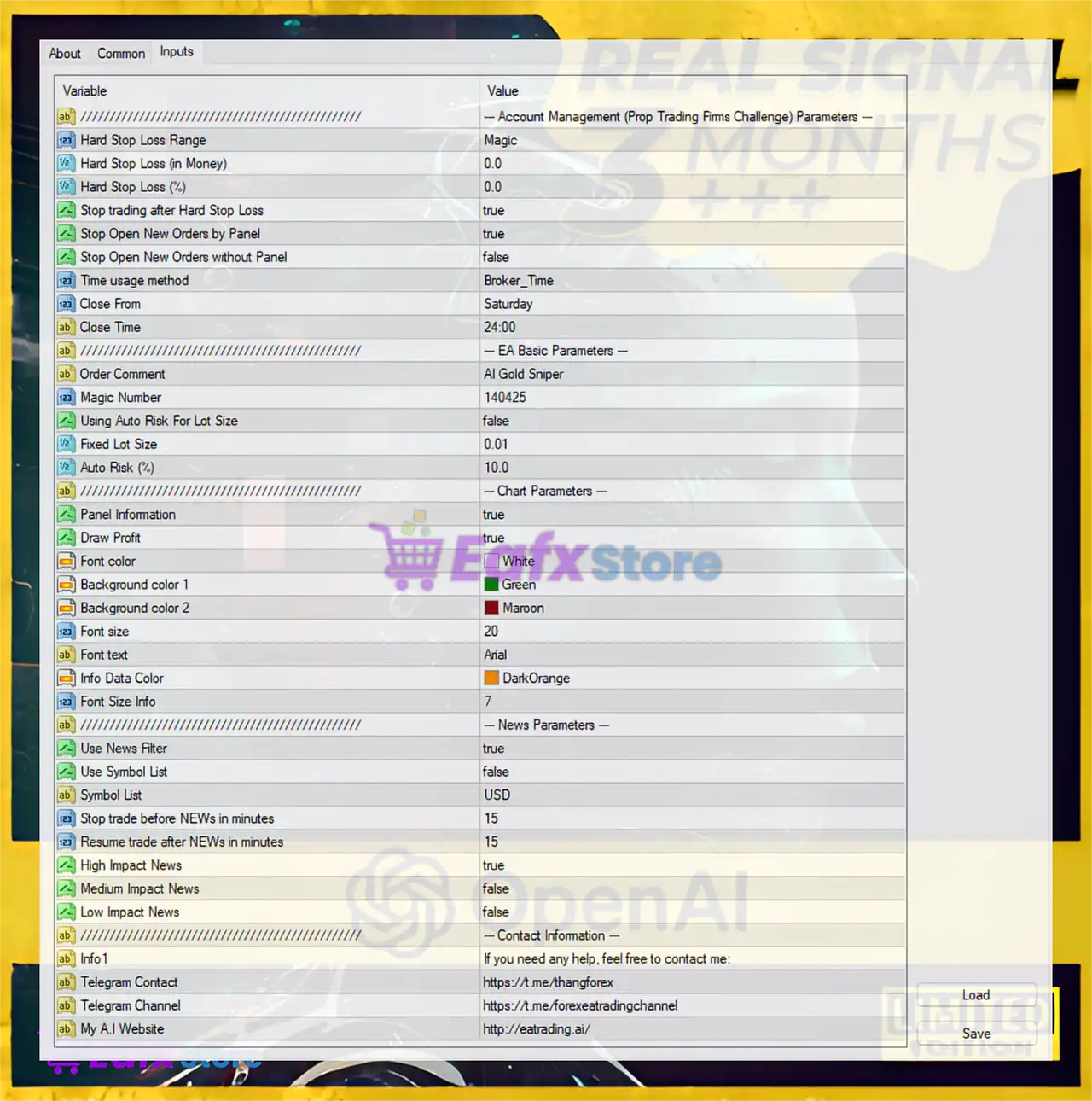 AI Gold Sniper EA MT4 – Detailed Settings Review and Analysis 3