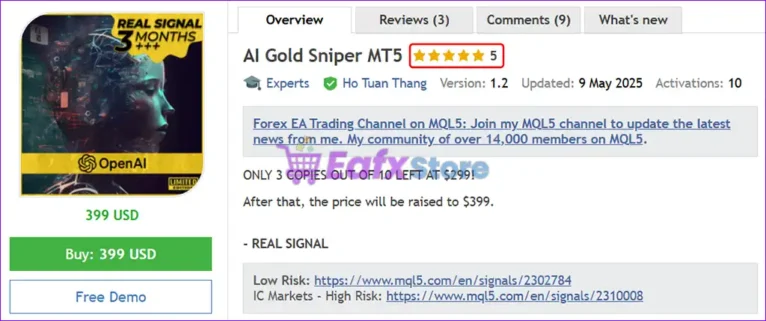 AI Gold Sniper MT5 Overview