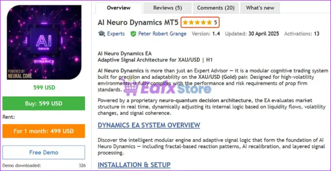 AI Neuro Dynamics MT5 Overview