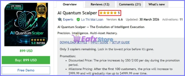 AI Quantum Scalper MT5 Review