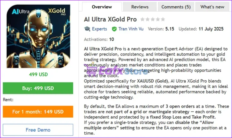 AI Ultra XGold Pro EA Overview