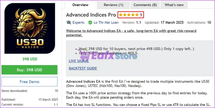 Advanced Indices Pro Overview