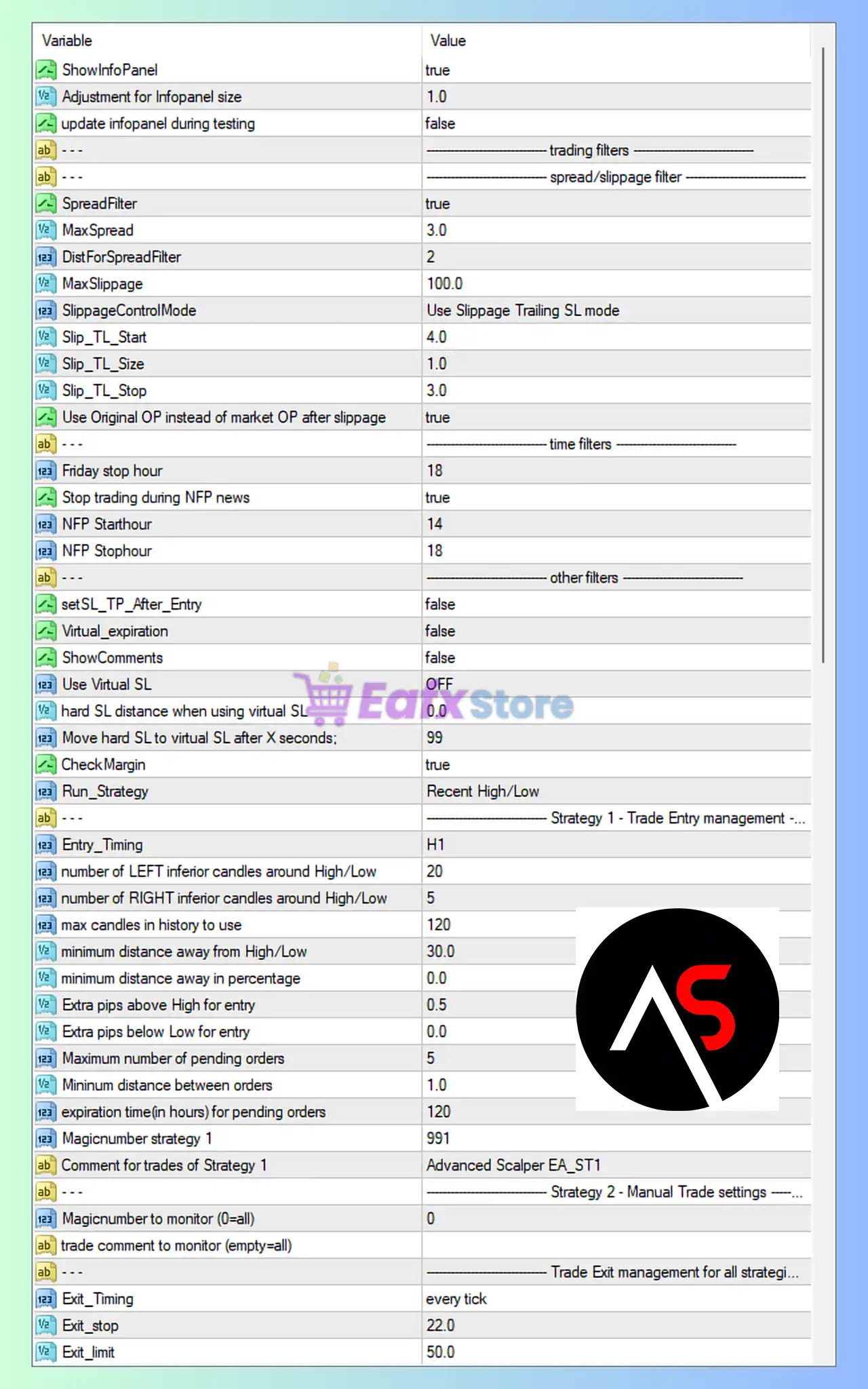 Advanced Scalper EA MT4 Settings Review & Full Analysis 3