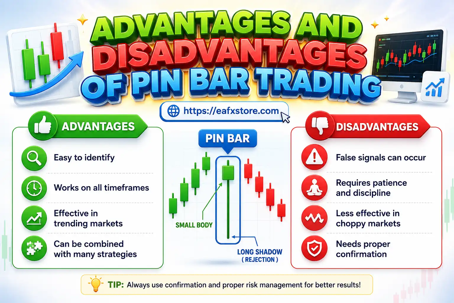 Advantages and Disadvantages of Pin Bar Trading