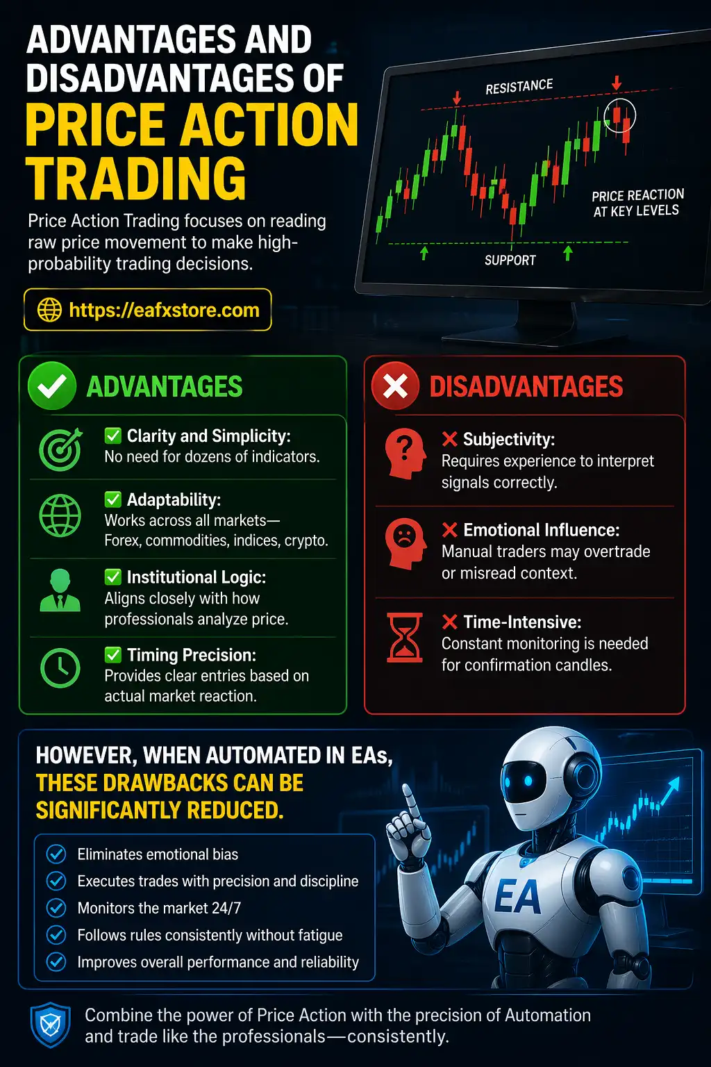 Advantages and Disadvantages of Price Action Trading