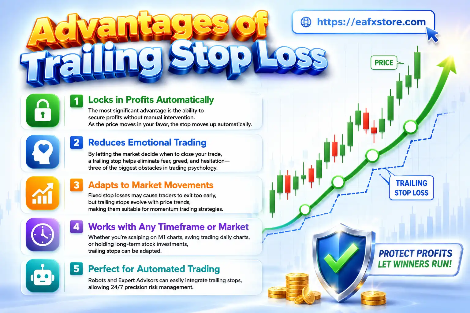 Advantages of Trailing Stop Loss