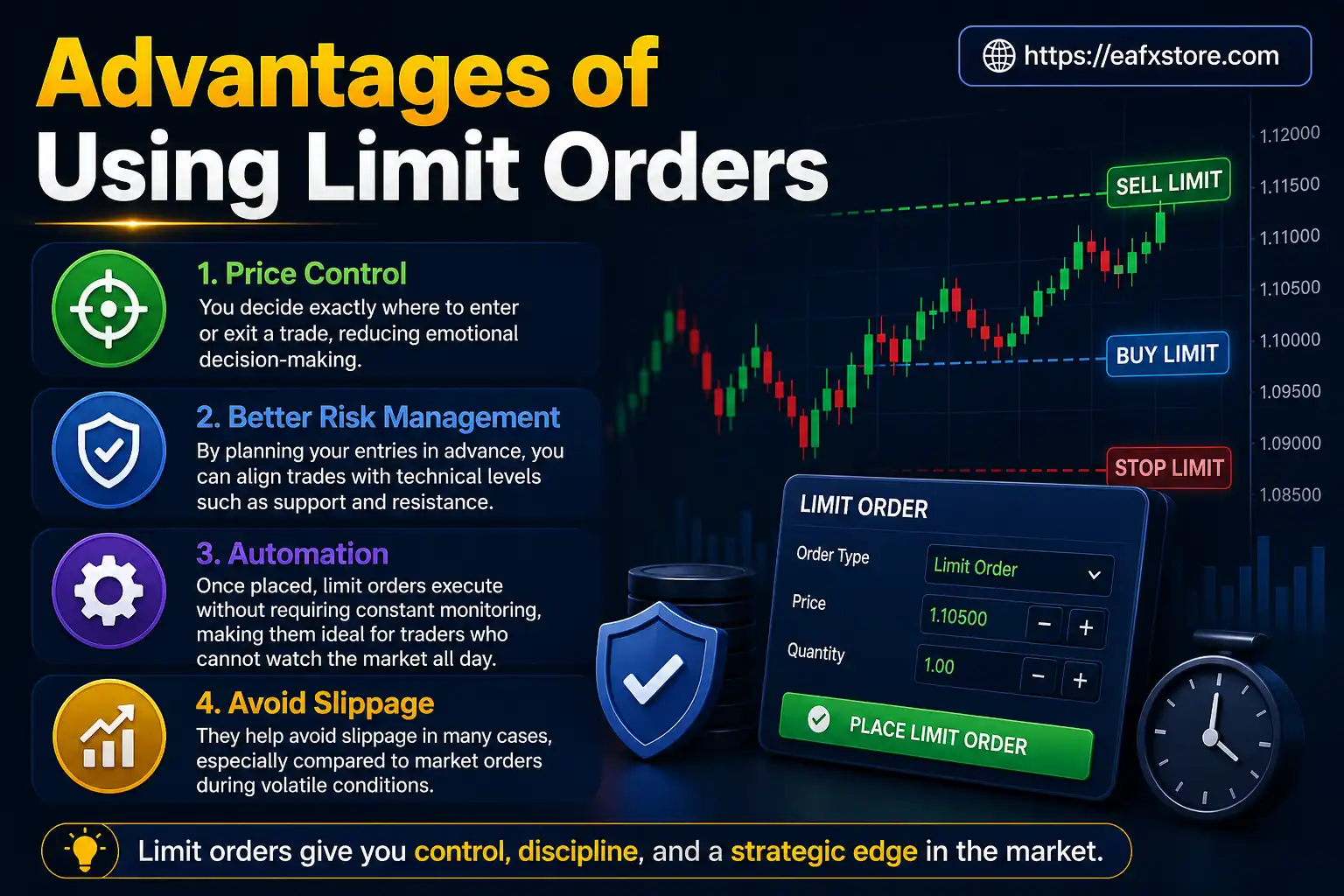 Advantages of Using Limit Orders