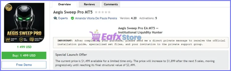 Aegis Sweep Pro MT5 Review