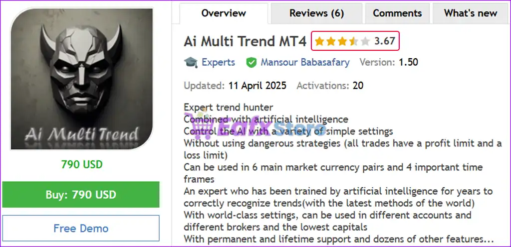 Ai Multi Trend MT4 (Latest version) 2 Ai Multi Trend MT4 Overview
