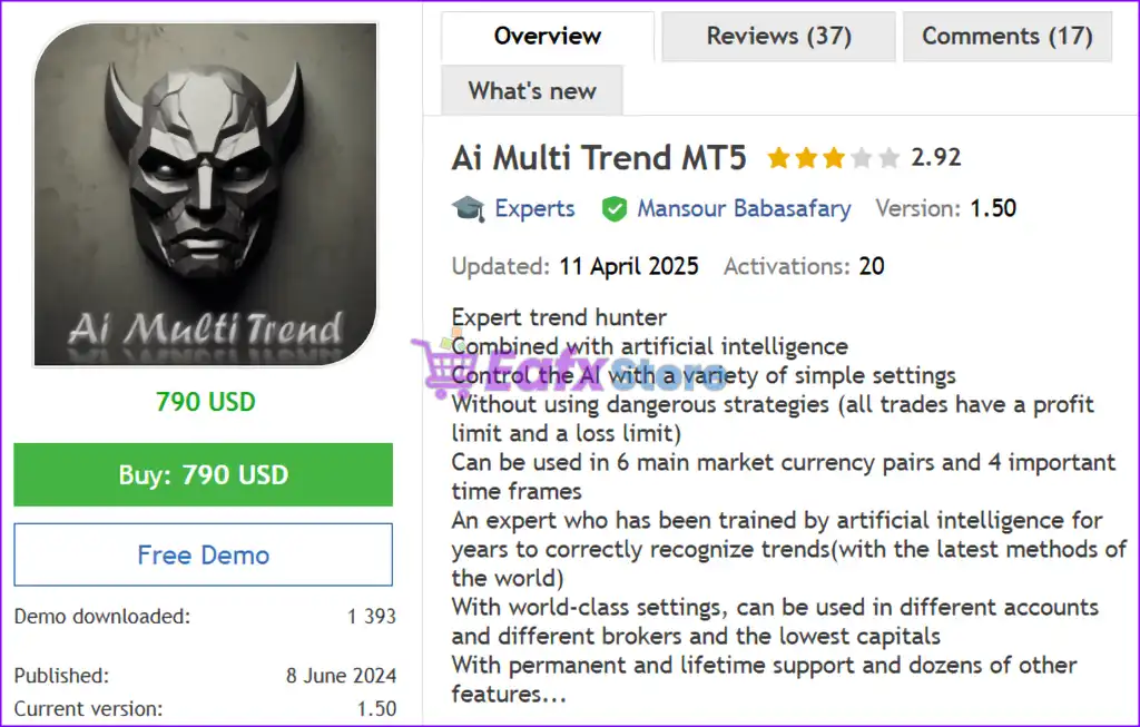 Ai Multi Trend MT5 (Latest version) – GroupBuy 2 Ai Multi Trend MT5 Overview