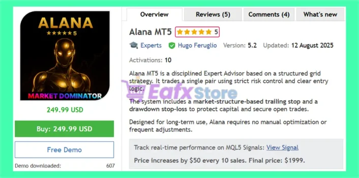 Alana MT5 Overview