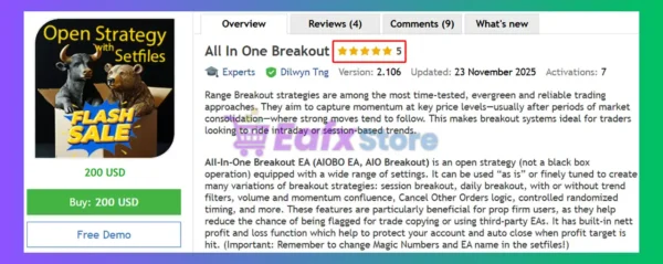 All In One Breakout MT5 Review