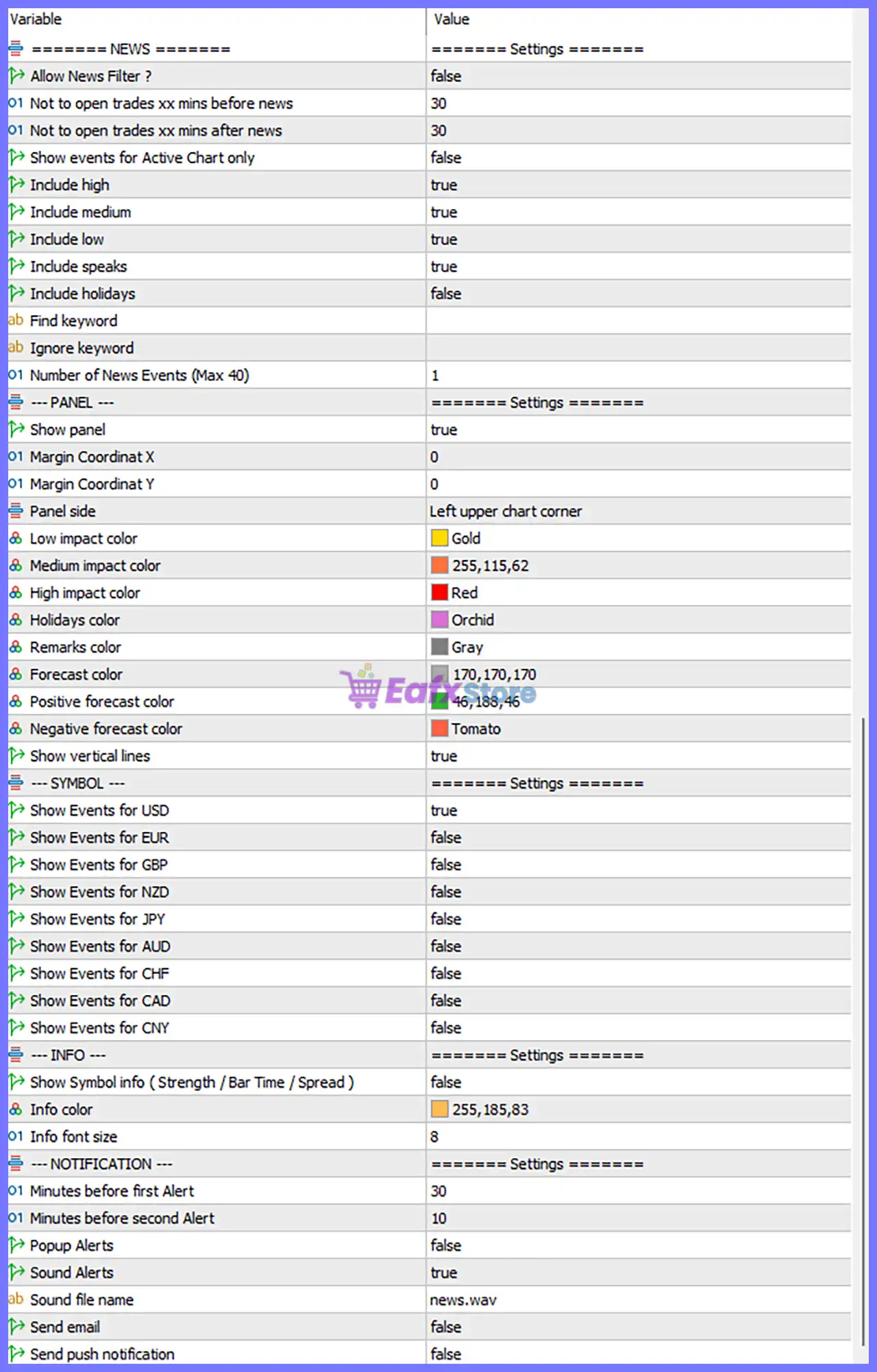 Alpha ATM Bot MT5 with SetFiles (Unlimited) 6 Alpha ATM Bot Settings Panel