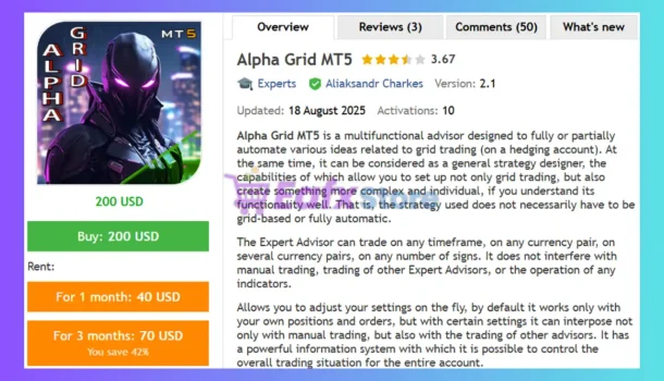 Alpha Grid MT5 Review
