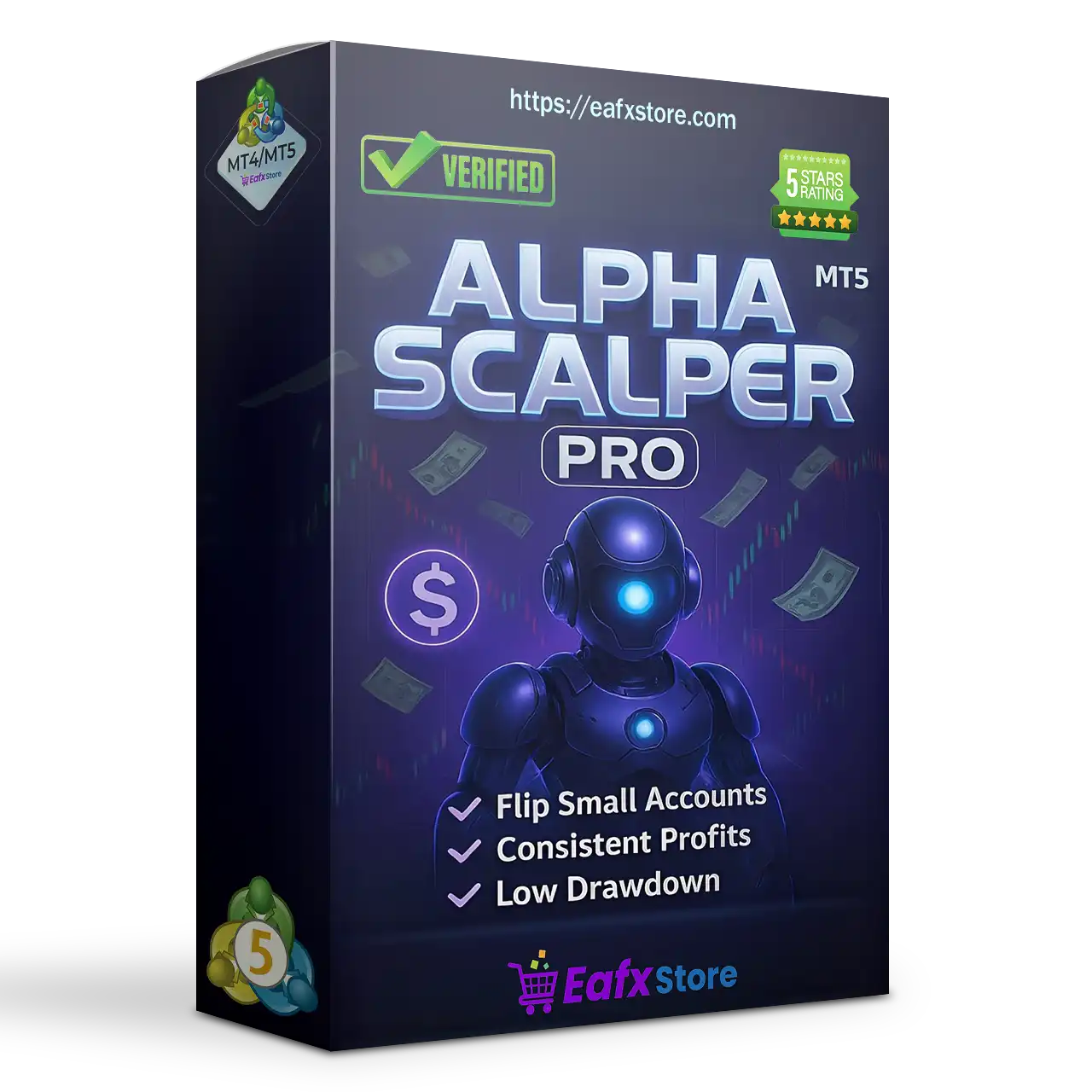 Alpha Scalper Pro EA MT5 v1.0 (Original version)