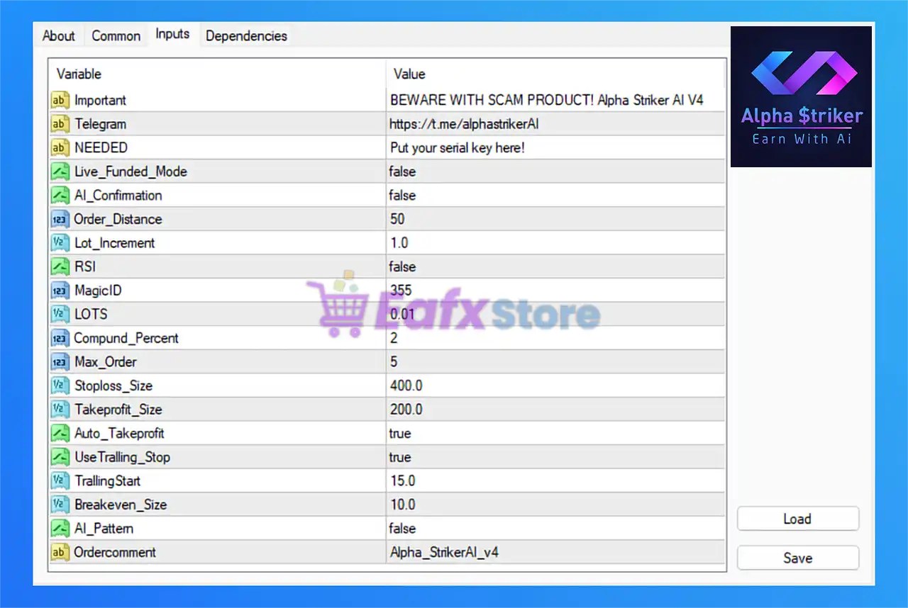 Alpha Striker AI EA MT4 – Full Settings Analysis 3