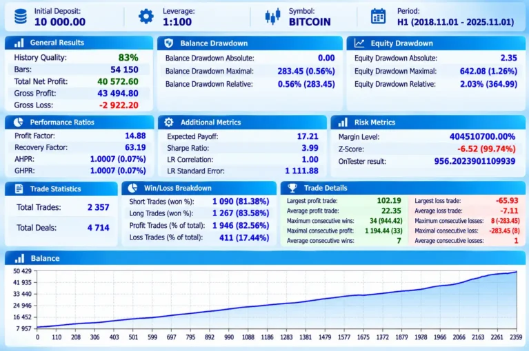 Alpha Trades MT5 Backtest Results