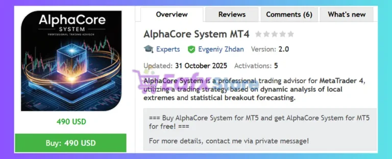 AlphaCore System MT4 Review