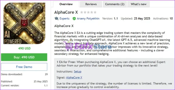 AlphaCore X Overview
