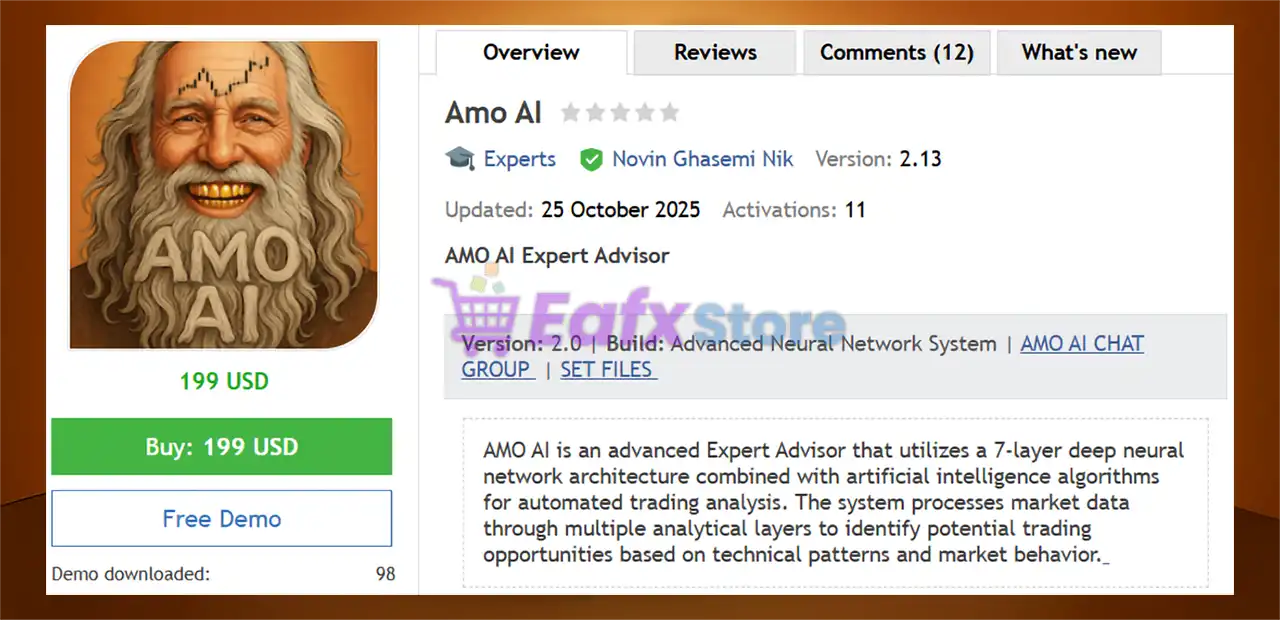 Amo AI EA MT5 (Latest version) – GroupBuy 2 Amo AI EA MT5 Review
