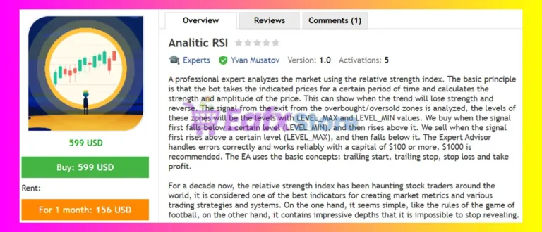 Analitic RSI EA MT4 Review