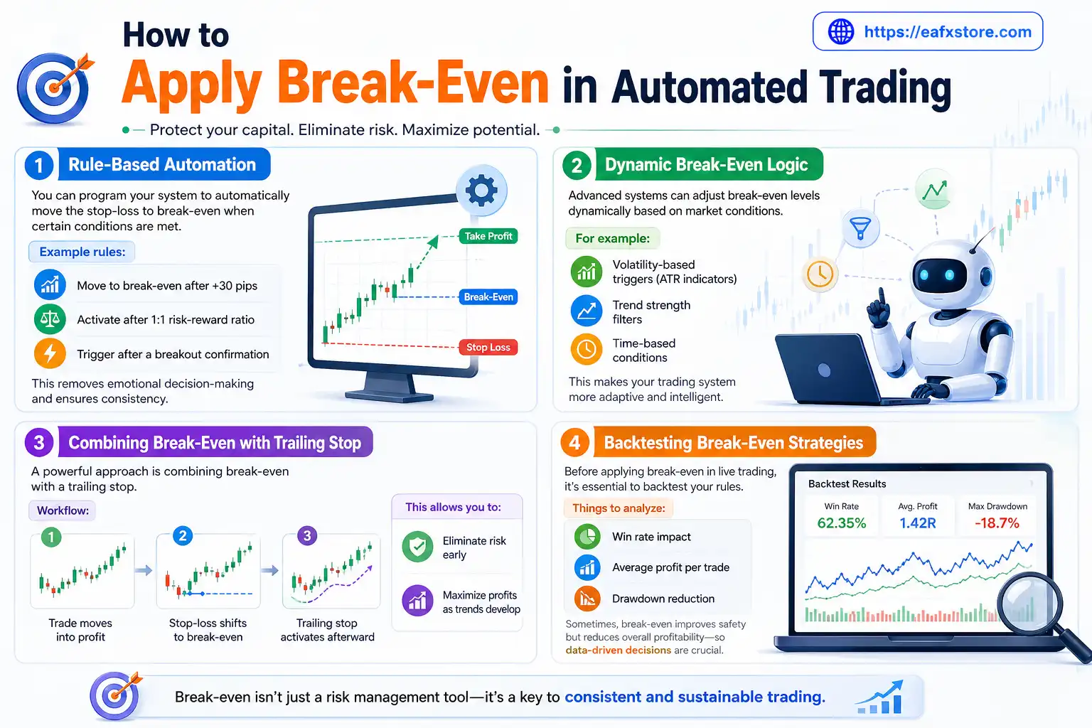 Apply Break-Even in Automated Trading