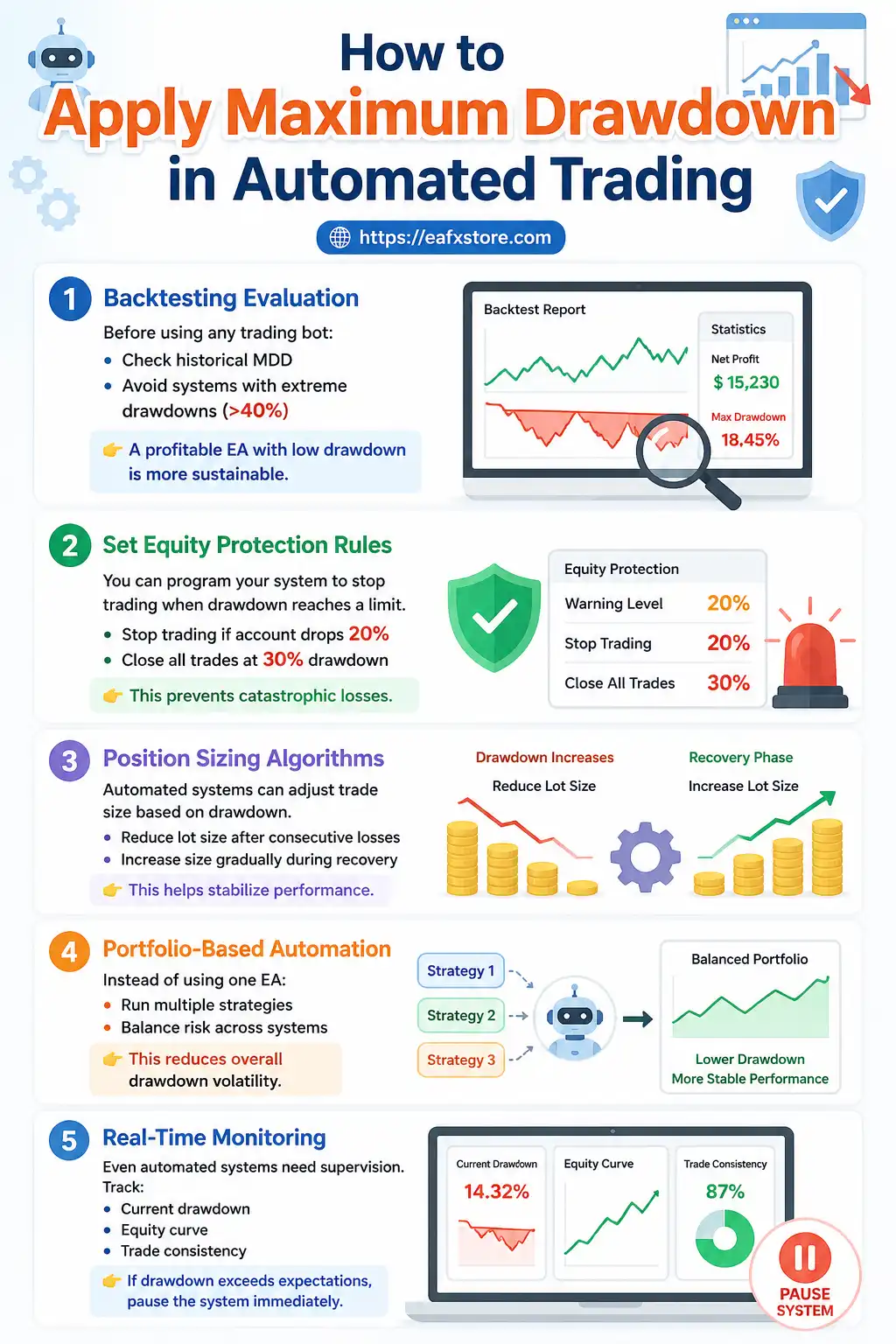 Apply Maximum Drawdown in Automated Trading