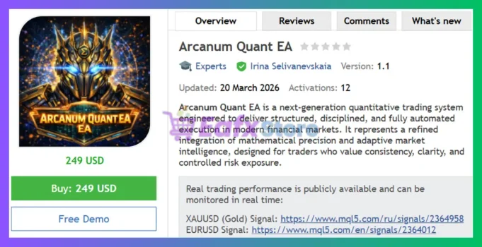 Arcanum Quant EA MT5 Review