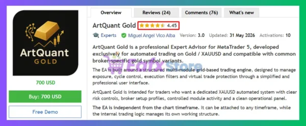 ArtQuant Gold EA Review