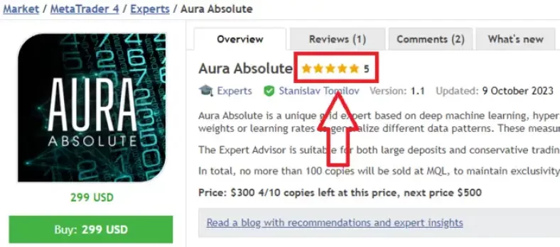 Aura Absolute EA is highly rated for its performance