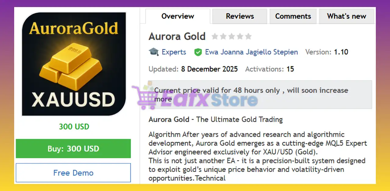 Aurora Gold EA MT5 (Latest version) – GroupBuy 2 Aurora Gold EA MT5 Review
