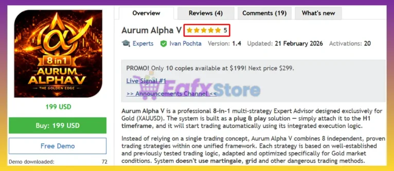 Aurum Alpha V MT5 Review