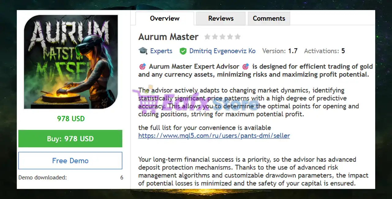 Aurum Master EA MT4 (Latest version) - Unlimited 2 Aurum Master EA Overview