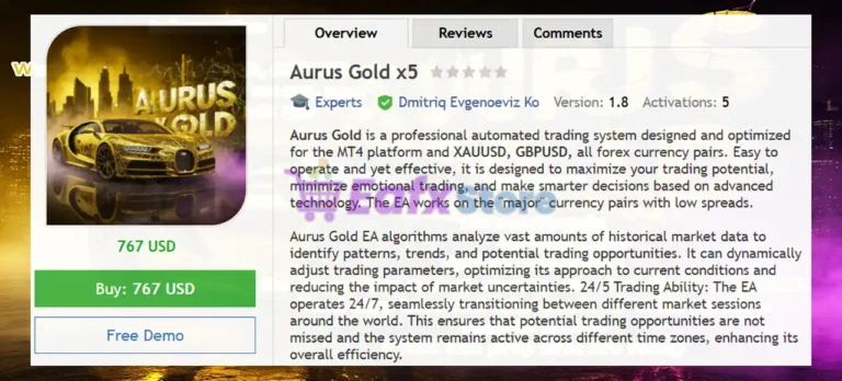Aurus Gold x5 MT4 Overview