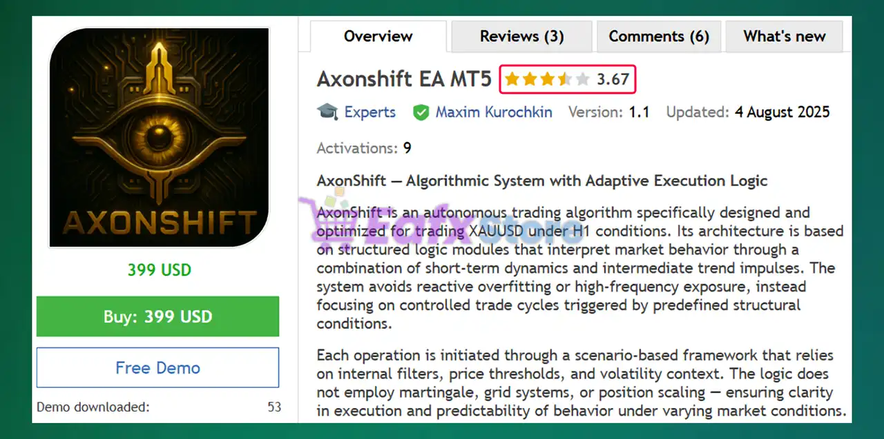 Axonshift EA MT5 (Latest version) – GroupBuy 2 Axonshift EA MT5 Overrview