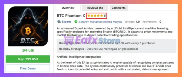 BTC Phantom X EA MT5 Review