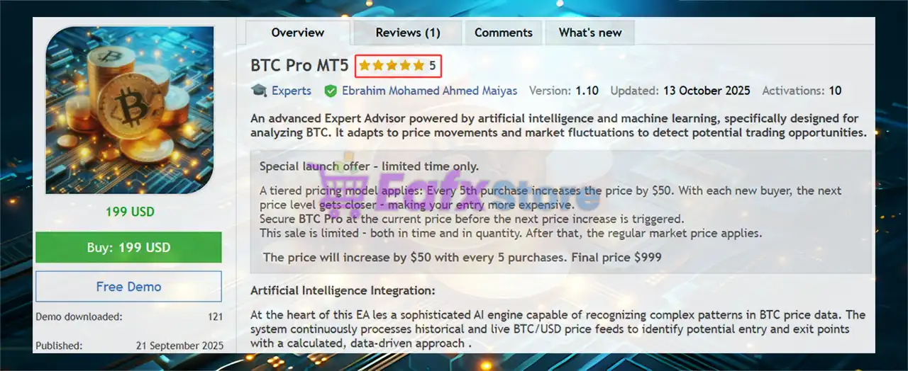 BTC Pro MT5 (Latest version) – GroupBuy 2 BTC Pro MT5 Overview