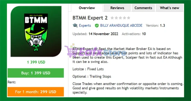 BTMM Expert MT4 Review