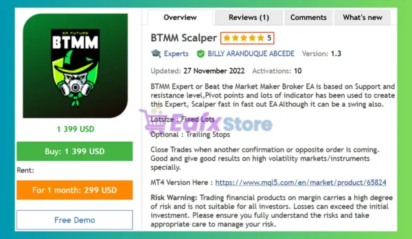 BTMM Scalper MT5 Review