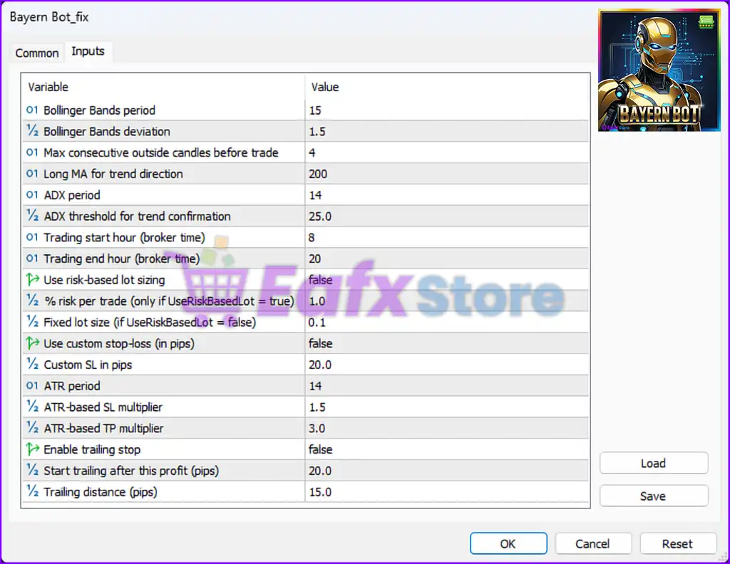 Bayern Bot MT5 – Input Settings Explained (Expert Advisor Parameters) 3