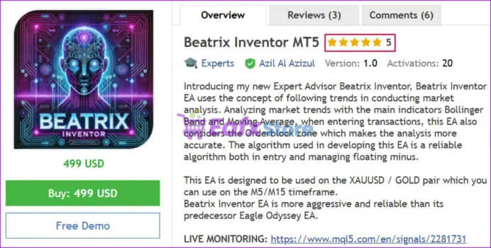 Beatrix Inventor MT5 Overview