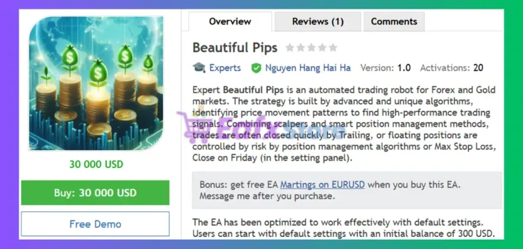 Beautiful Pips EA MT4 Review