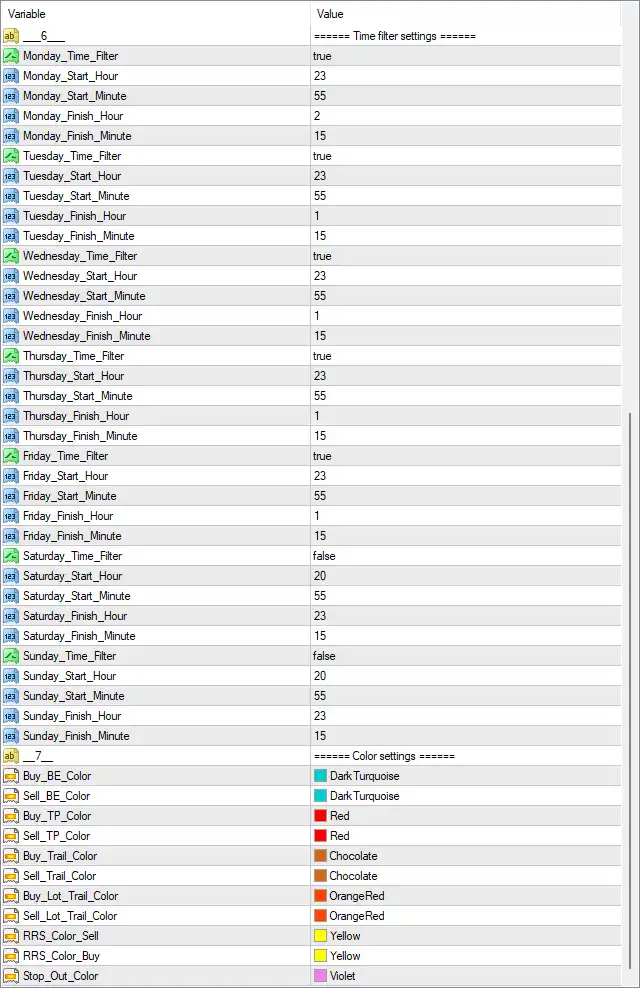 Benefit EA Settings Panel