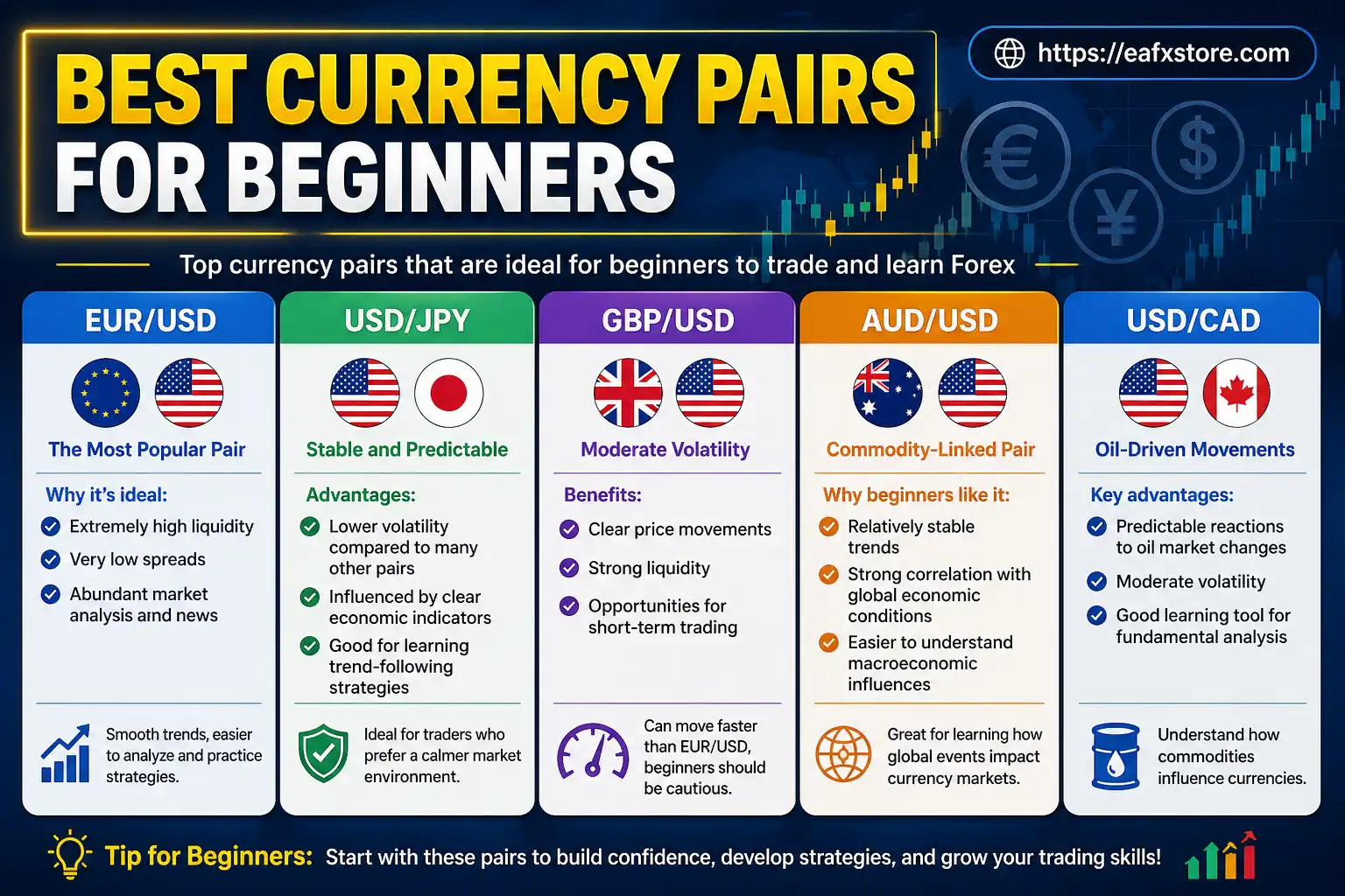 Best Currency Pairs for Beginners