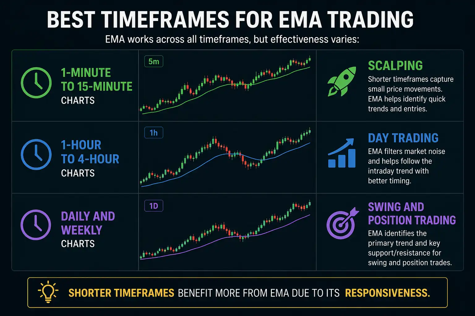 Best Timeframes for EMA Trading