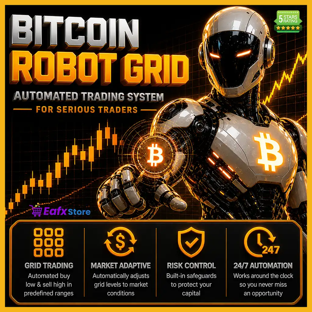 Bitcoin Robot Grid MT4 v6.0 with SetFiles (Platform 1471+)