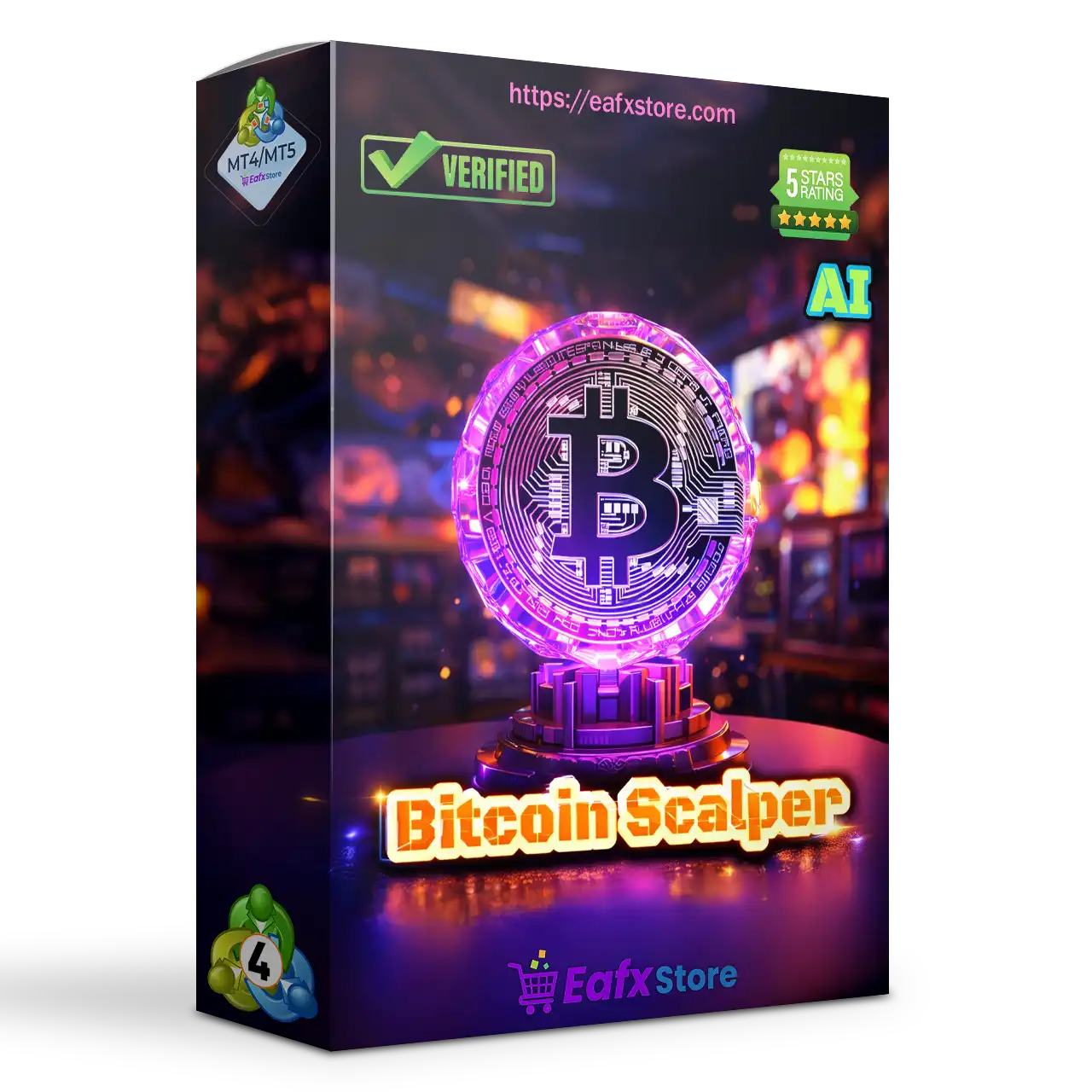 Bitcoin Scalper AI EA MT4 (Official Version)