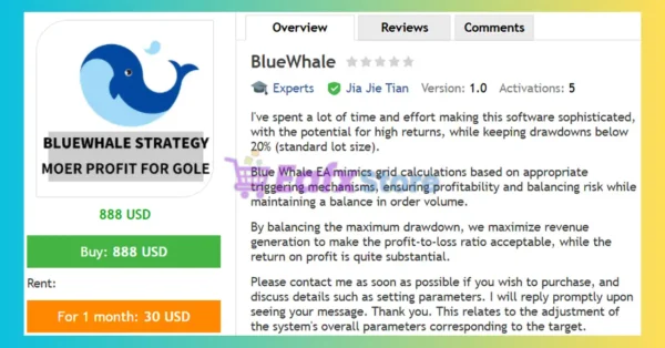 BlueWhale EA MT4 Review